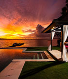 villa sunset